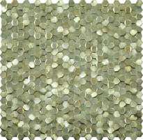 Плитка LAntic Colonial Mosaics Gravity Aluminium 3D Hexagon Gold 30.4x31 см, поверхность полированная