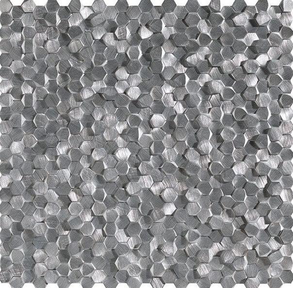 LAntic Colonial Mosaics Gravity Aluminium 3D Hexagon Metal 30.7x30.1