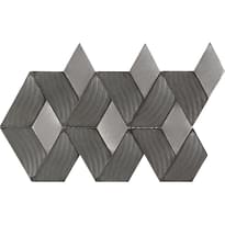 Плитка LAntic Colonial Mosaics Gravity Aluminium Braid Metal Titanium 23.7x35.8 см, поверхность полированная, рельефная
