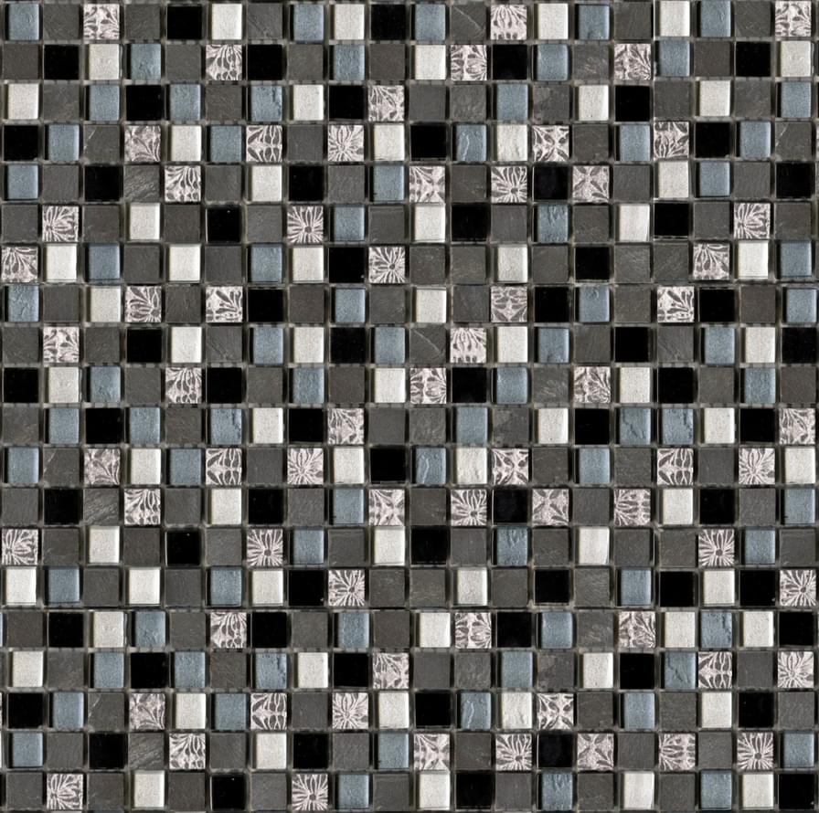 LAntic Colonial Mosaics Imperia Mix Silver Blue Blacks 29.8x29.8