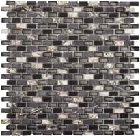 Плитка LAntic Colonial Mosaics Tribal Pearl Black 28.6x28.3 см, поверхность полированная