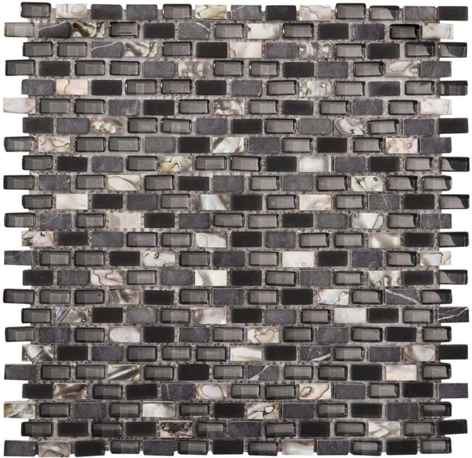 LAntic Colonial Mosaics Tribal Pearl Black 28.6x28.3