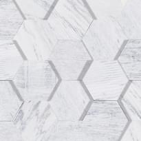 Плитка LAntic Colonial Natural Stone Amsterdam White Hexagon 3D 19x19 см, поверхность матовая