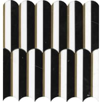 Плитка LAntic Colonial Piano Mosaics Black 30.5x30.5 см, поверхность глянец