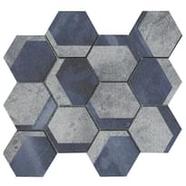 Плитка LAntic Colonial Universe Mosaics Hexagon Blue 26.7x23 см, поверхность полированная