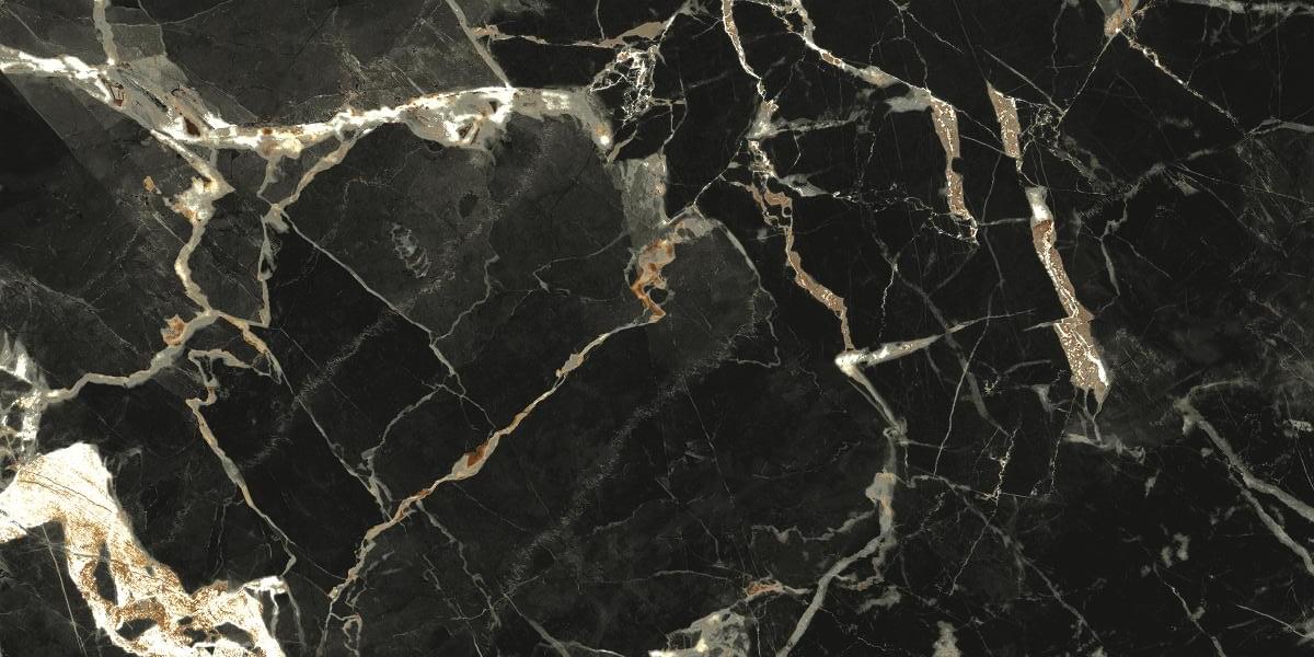 Плитка La Fabbrica Ava Marmi Siciliani Black Gold Lap Ret 60x120 см, поверхность матовая