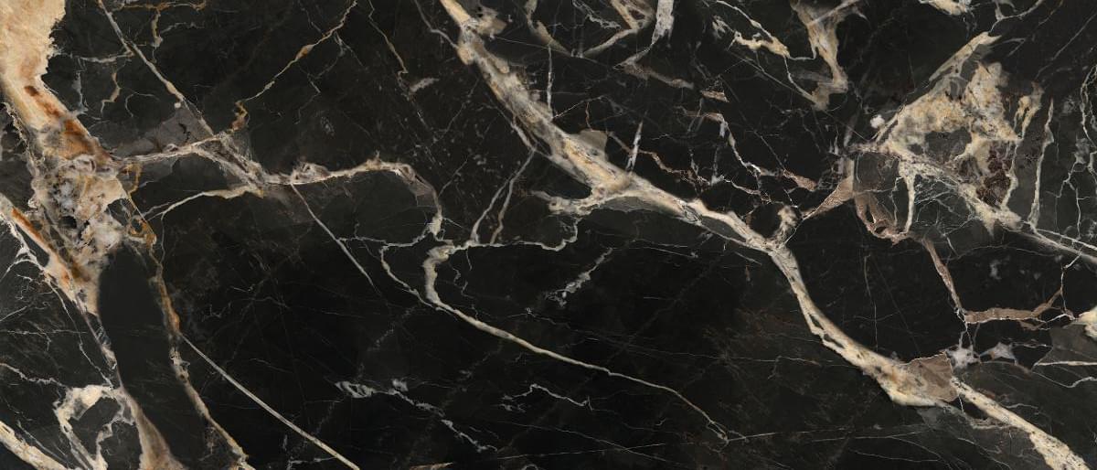 Плитка La Fabbrica Ava Marmi Siciliani Black Gold Nat Ret 120x280 см, поверхность матовая