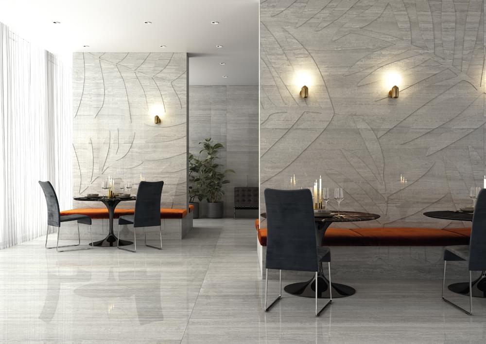 керамогранит фабрики La Fabbrica Ava коллекция Marmi Travertino Silver
