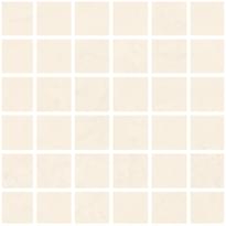 Плитка La Fabbrica Ava Resine Mosaico Bianco Rett Su Rete 30x30 см, поверхность полуматовая