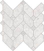 Плитка La Fabbrica Agglomerate Mosaico Freccia Pearl Nat Lapp 30x35 см, поверхность микс