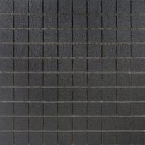 Плитка La Fabbrica Fusion Mosaico 3X3 Titanium Liscio Lap Rett Su Rete 32.6x32.6 см, поверхность полуполированная