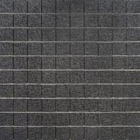 Плитка La Fabbrica Fusion Mosaico 3X3 Titanium Strutt Lap Rett Su Rete 32.6x32.6 см, поверхность полуполированная, рельефная