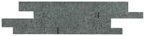 Плитка La Fabbrica Fusion Muretto Su Rete Platinum Lap Strutt Rett 16.2x49 см, поверхность полуполированная, рельефная