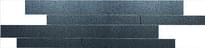 Плитка La Fabbrica Fusion Muretto Su Rete Titanium Lap Strutt Rett 16.2x49 см, поверхность полуполированная, рельефная