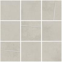 Плитка La Fabbrica Hurban White Quadrotto Intarsio 30x30 см, поверхность матовая, рельефная