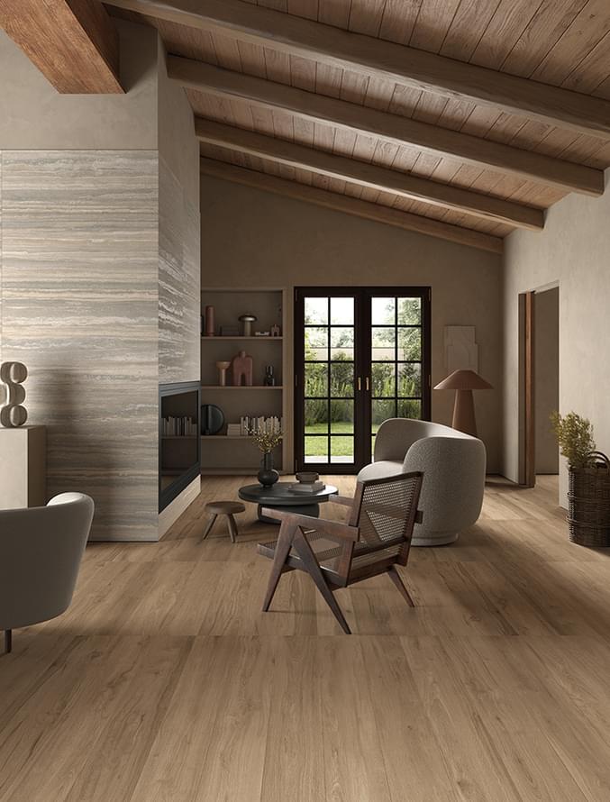 керамогранит фабрики La Faenza коллекция Travertino