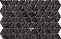 Плитка Lace Pure Colors Triangle Black 29.3x28.3 см, поверхность глянец
