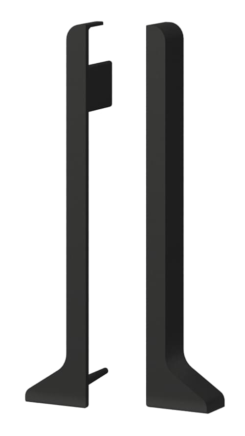 Laconistiq Adhesive Комплект Заглушек RAL9005 Для Плинтуса 62 mm алюминий заглушка поверхность матовая