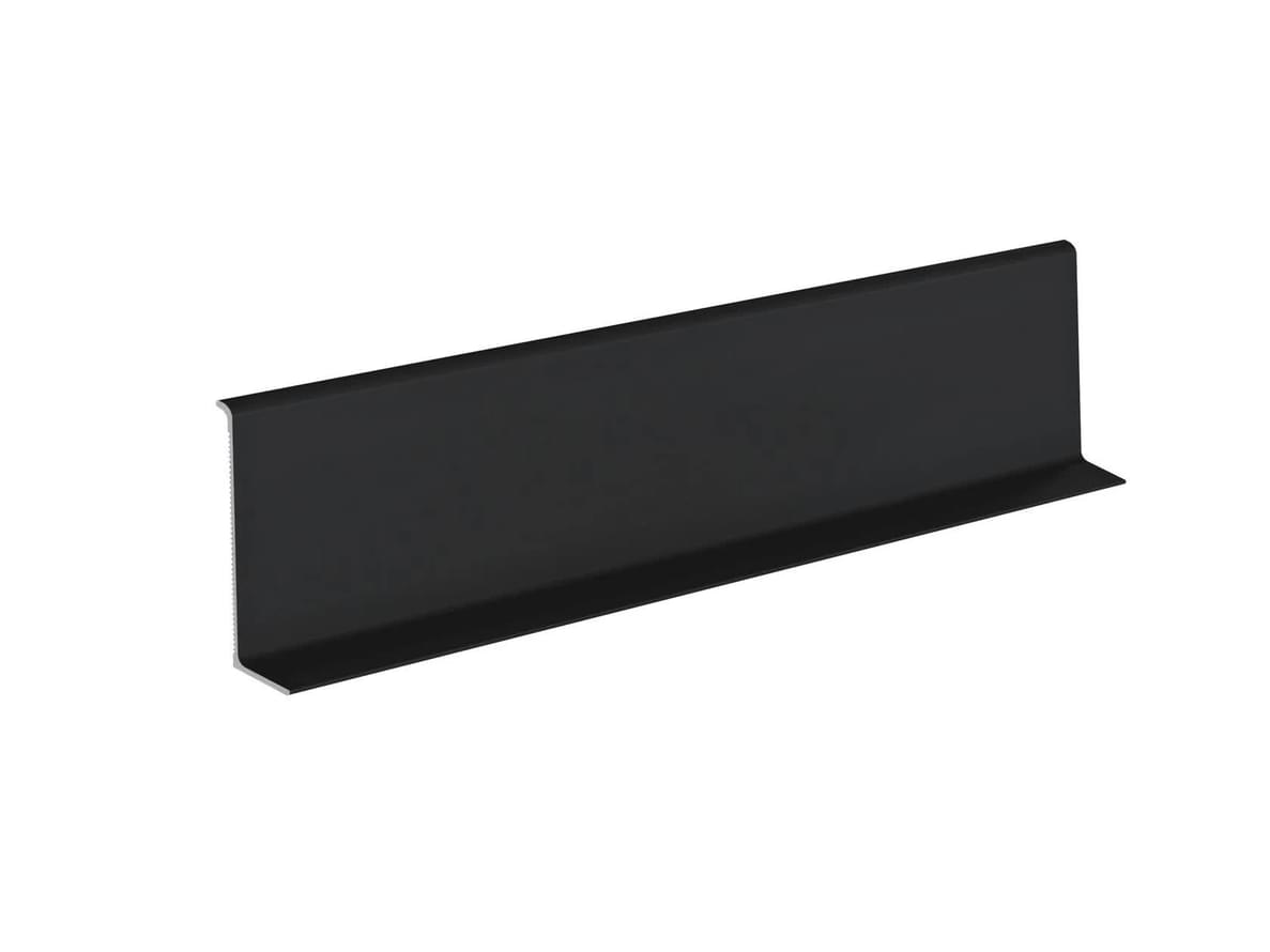 Laconistiq Adhesive Плинтус 80 мм Черный Матовый Ral9005 алюминий полоса поверхность матовая