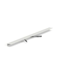 Laconistiq Micro 11 Mini Микроплинтус Ral9016 Белый Матовый алюминий L-образный поверхность матовая