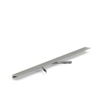 Laconistiq Micro 11 Mini Микроплинтус Серебристый Анодированный алюминий L-образный поверхность матовая