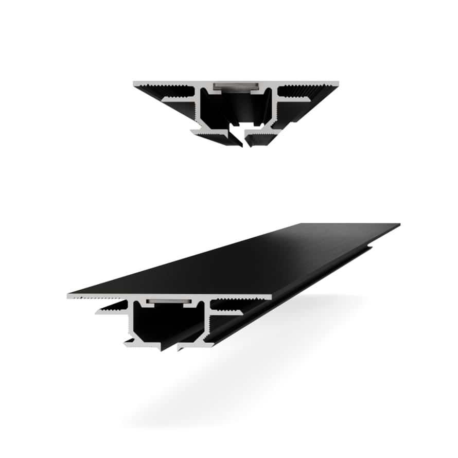 Laconistiq Потолочный Профиль GIPS Теневой Профиль Для Штор Gardina Белый Муар Ral9016 алюминий T-образный поверхность матовая