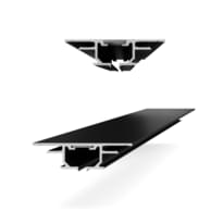 Laconistiq Потолочный Профиль GIPS Теневой Профиль Для Штор Gardina Черный Муар Ral9005 алюминий T-образный поверхность матовая