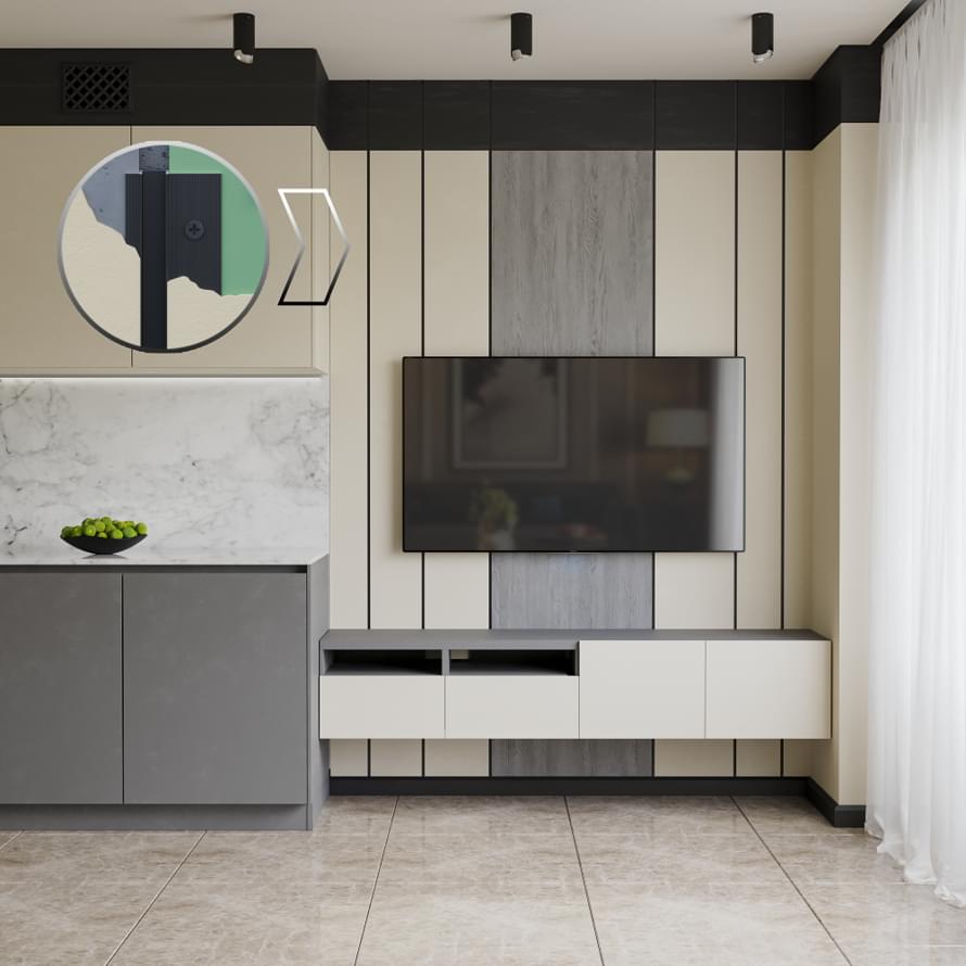 алюминий фабрики Laconistiq коллекция Теневая Рейка Classic