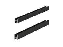 Laconistiq Теневая Рейка Dual Под Панели И Керамогранит Чёрный Анодированный Вставка Flex В Комплекте алюминий H-образный поверхность матовая