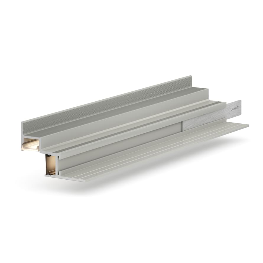 Laconistiq Теневая Рейка Multilevel Dual Разноуровневая Без Покрытия Под Подсветку алюминий многоуровневый поверхность матовая