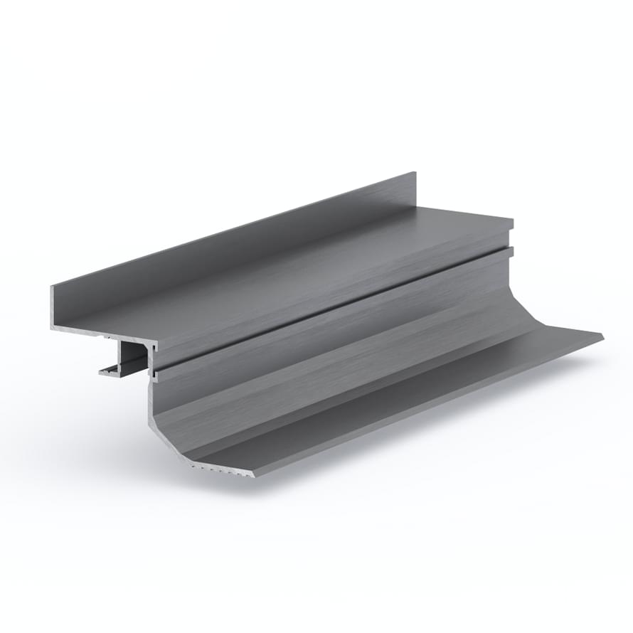 Laconistiq Теневая Рейка Multilevel Max Разноуровневая Серебристый Анод Под Подсветку алюминий многоуровневый поверхность матовая