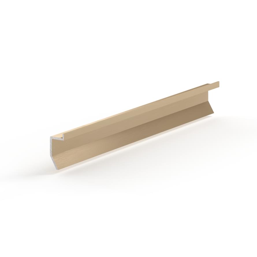 Laconistiq Теневой Плинтус Novel Mini Светлое Золото Анод Зазор 20 мм алюминий U-образный поверхность матовая