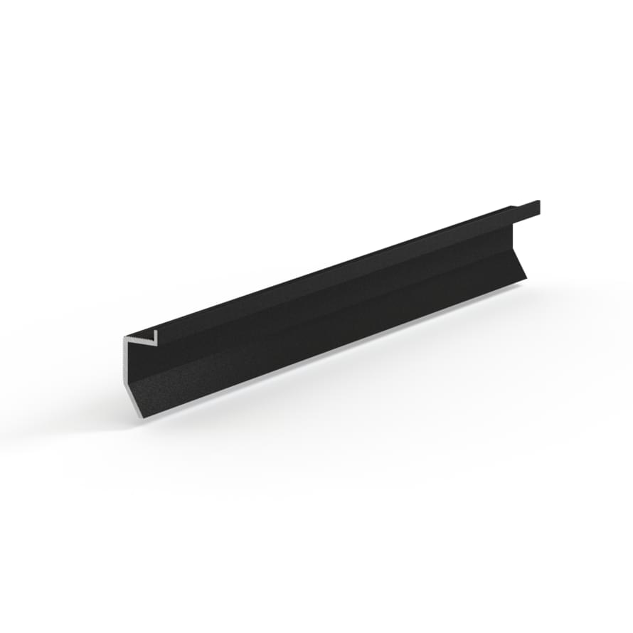 Laconistiq Теневой Плинтус Novel Mini Черный Муар Зазор 20 мм алюминий U-образный поверхность матовая