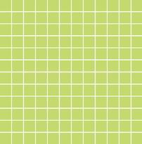 Плитка Land Gallery Slim Lime Mosaico 2.5x2.5 29.75x29.75 см, поверхность матовая