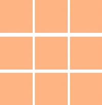 Плитка Land Gallery Slim Orange Mosaico 10x10 29.75x29.75 см, поверхность матовая