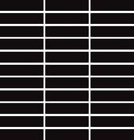 Плитка Land Gallery Black Pulido Mosaico 2.5x10 29.75x29.75 см, поверхность полированная