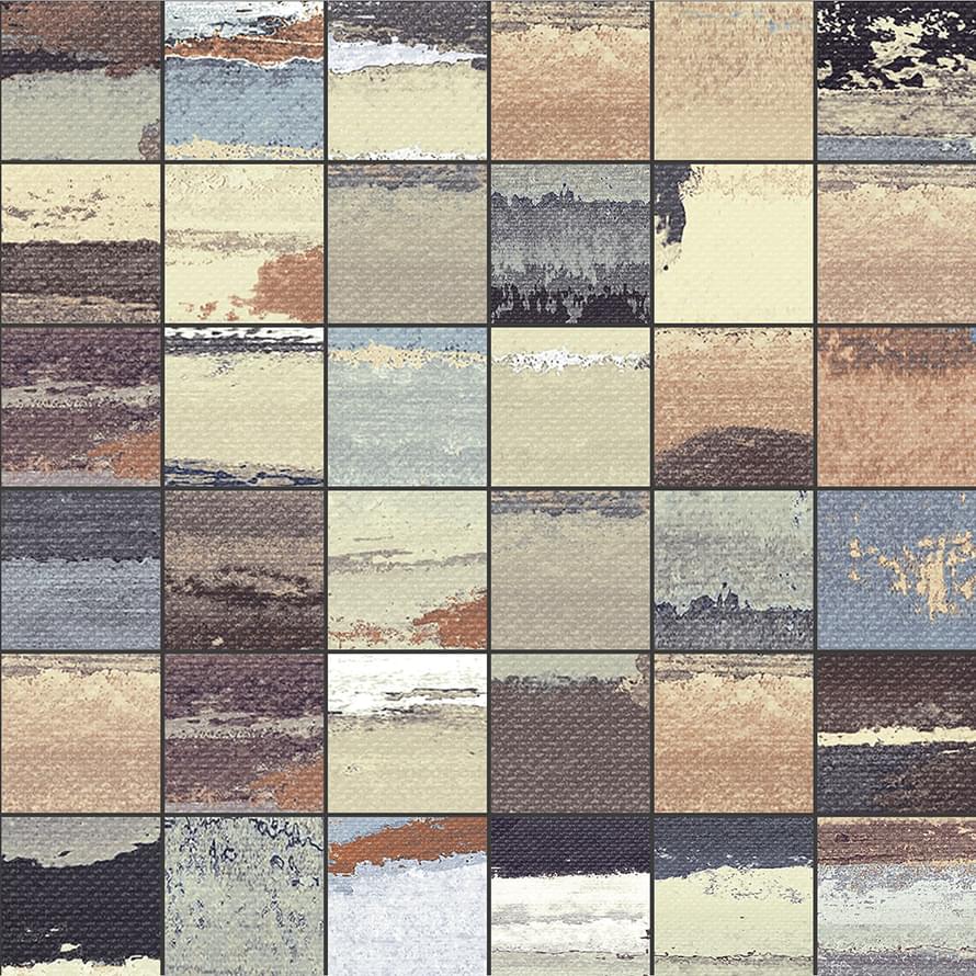 Плитка Land Go! Wild Blend Natural Mosaico 29.75x29.75 см, поверхность матовая