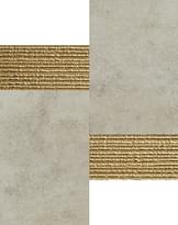 Плитка Land Midland Grey Mosaico 3D Gold 28.5x28.5 см, поверхность матовая, рельефная
