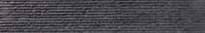 Плитка Land Pietra Serena Graphite Bocciardato Cenefa-1 9.6x59.55 см, поверхность матовая, рельефная