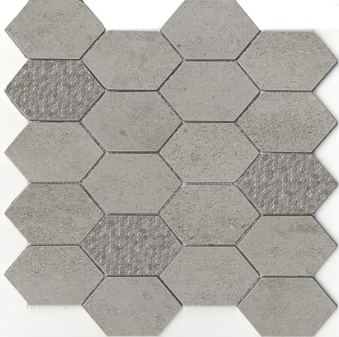 Land Portland Slim Grey Mosaico Hexagon 29.75x29.75