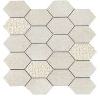 Плитка Land Portland Slim Ivory Mosaico Hexagon 29.75x29.75 см, поверхность матовая