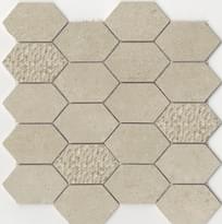 Плитка Land Portland Slim Vison Mosaico Hexagon 29.75x29.75 см, поверхность матовая