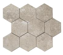 Плитка Land Portland Vison Lappato Mosaico Hexagonal 3D 23.5x27.2 см, поверхность полуполированная, рельефная