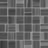 Плитка Laparet Blackwood Мозаика Чёрный 30x30 см, поверхность матовая
