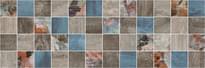 Плитка Laparet Country Декор Мозаичный Тёмный 20x60 см, поверхность матовая