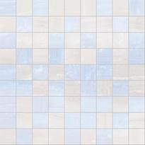 Плитка Laparet Diadema Мозаика Голубой-Белый 30x30 см, поверхность глянец