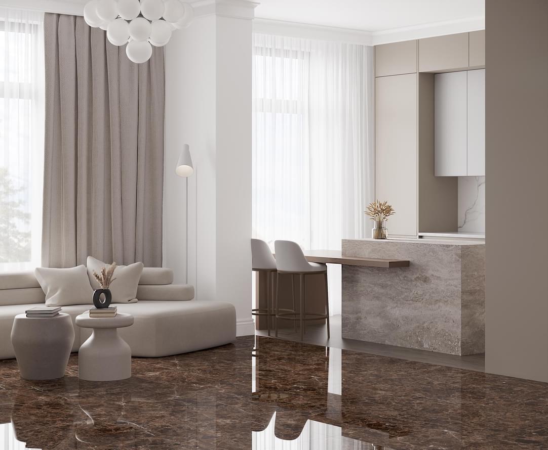 керамогранит фабрики Laparet коллекция Emperador Brown