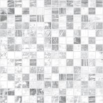 Плитка Laparet Extra Мозаика Серый-Белый 30x30 см, поверхность матовая