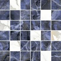 Плитка Laparet Laurel Мозаика Микс Синий 29.7x29.7 см, поверхность глянец