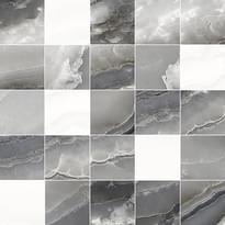 Плитка Laparet Mania Декор Мозаичный Серый 25x25 см, поверхность глянец